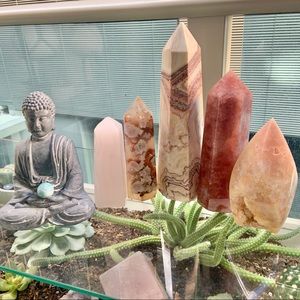 Crystals- Strawberry Quartz Tower